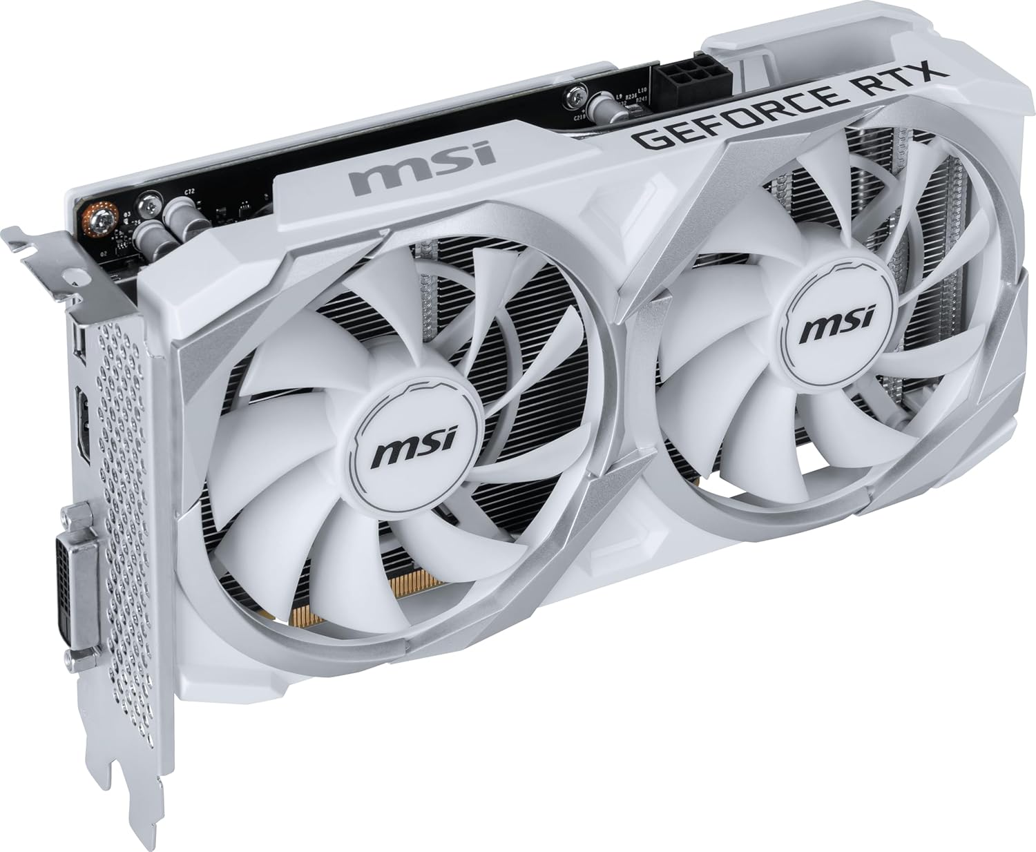 MSI GeForce RTX 3050 Ventus 2X XS WHITE 8G OC (1x DisplayPort, 1x HDMI 2.1, 1x DVI-D) - 8.192 MB