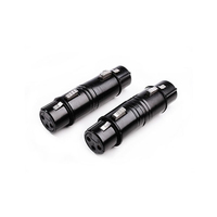 Monkey Banana Solid Link Adapter – XLR-F / XLR-F (2 PCS) - XLR-F - XLR-F - Schwarz