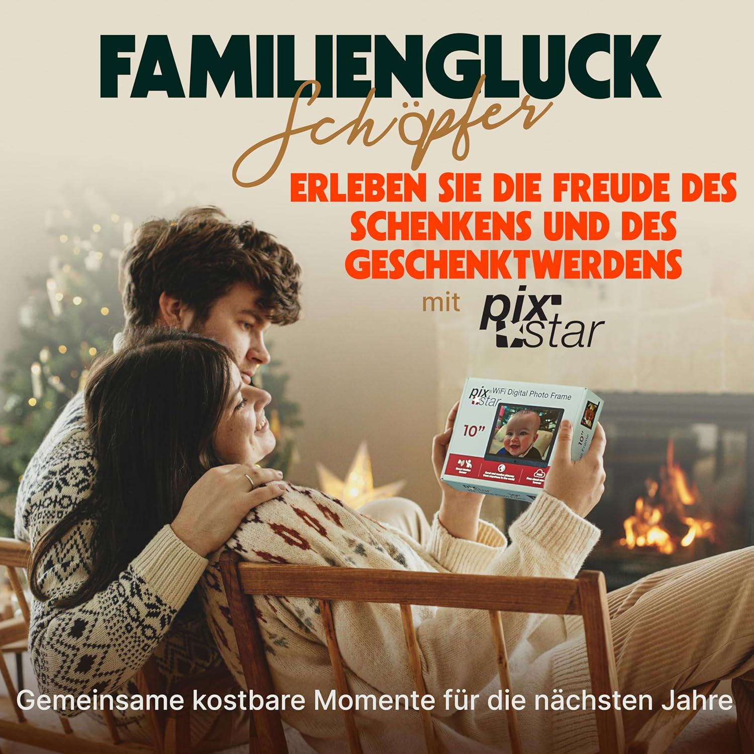 Pix-Star Digitaler Bilderrahmen 10" /1xUSB/Black