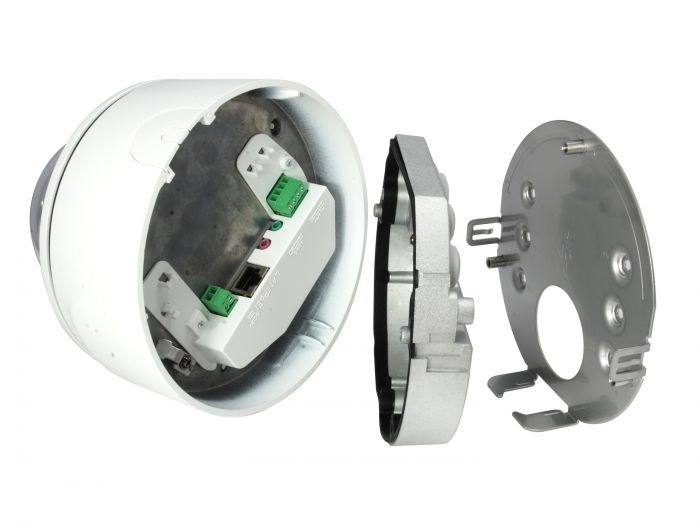 LevelOne Gemini Zoom IP Camera, 8-MP, H.265, 802.3af, Poe, IR LEDs, Indoor/Outdoor, Two-Way Audio