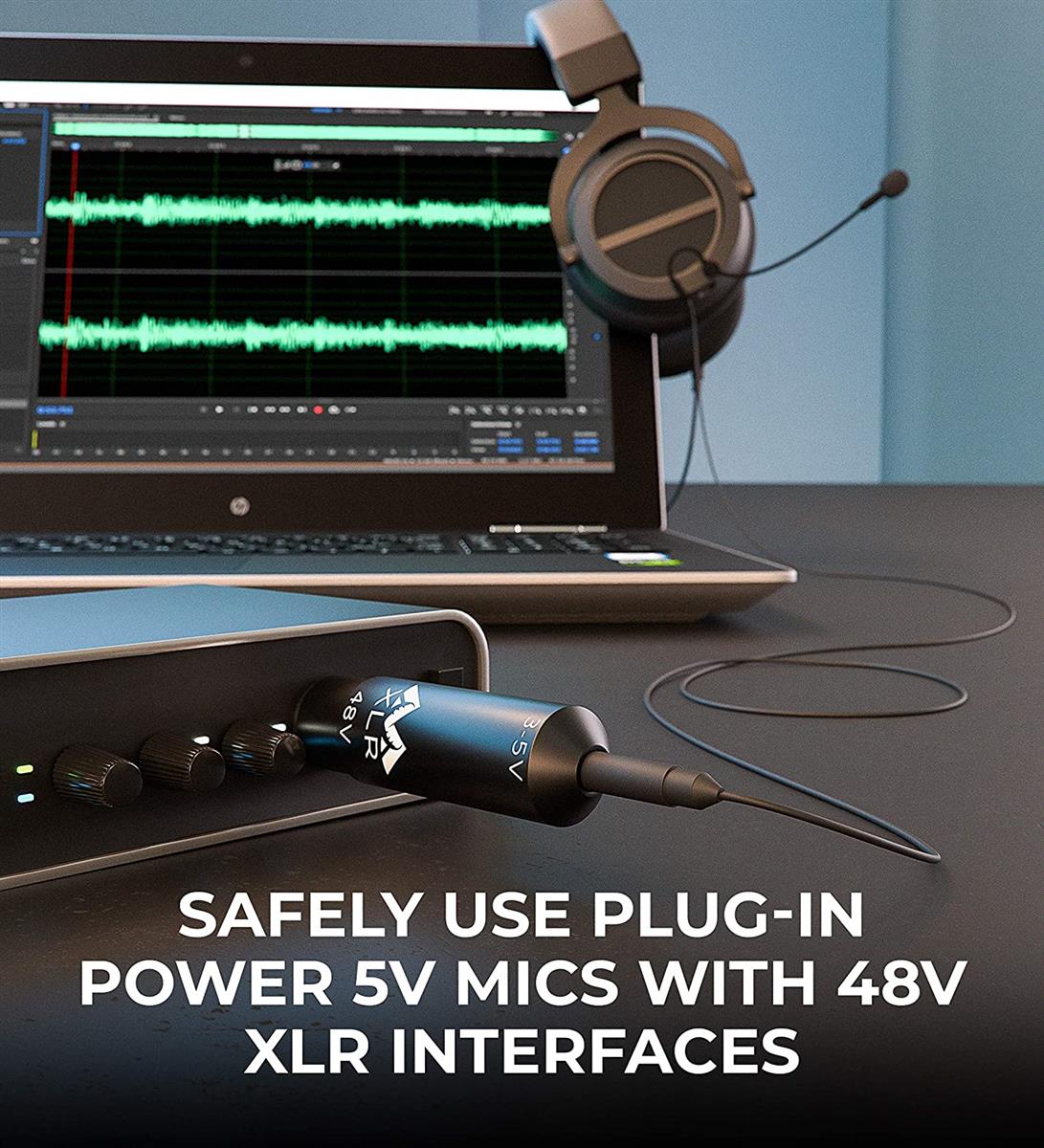Modmic Antlion XLR Pow.Converter für 5V Mikrof.m. 3.5mm Ansc