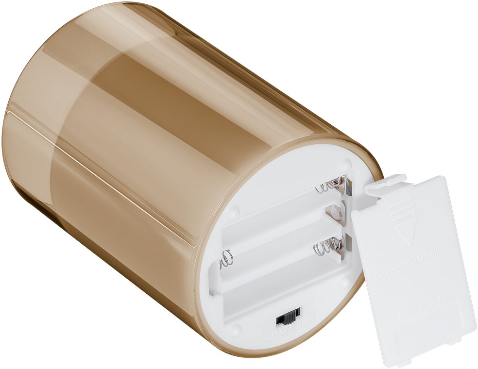 3er-Set LED-Echtwachs-Kerzen im Glas 3er-Set LED-Echtwachs-Kerzen im Glas