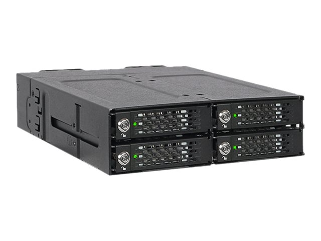 Icy Dock ToughArmor MB720M2K-B - Laufwerksschachtadapter mit Kühlkörper - 5.25" to 4 x M.2 (13.3 cm to 4 x M.2)