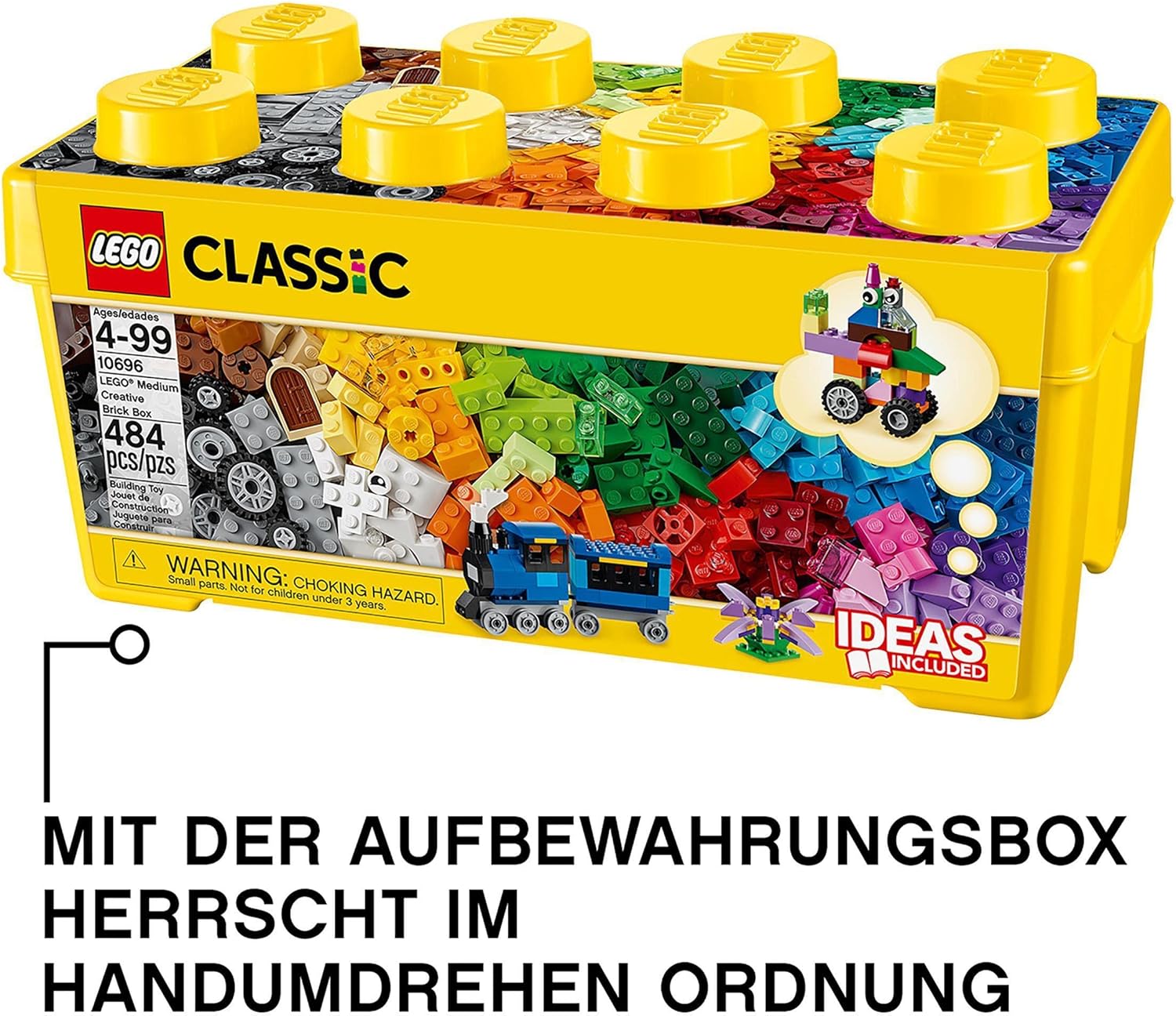 LEGO® Classic 10696 Mittelgroße Bausteine-Box, 484 Teile