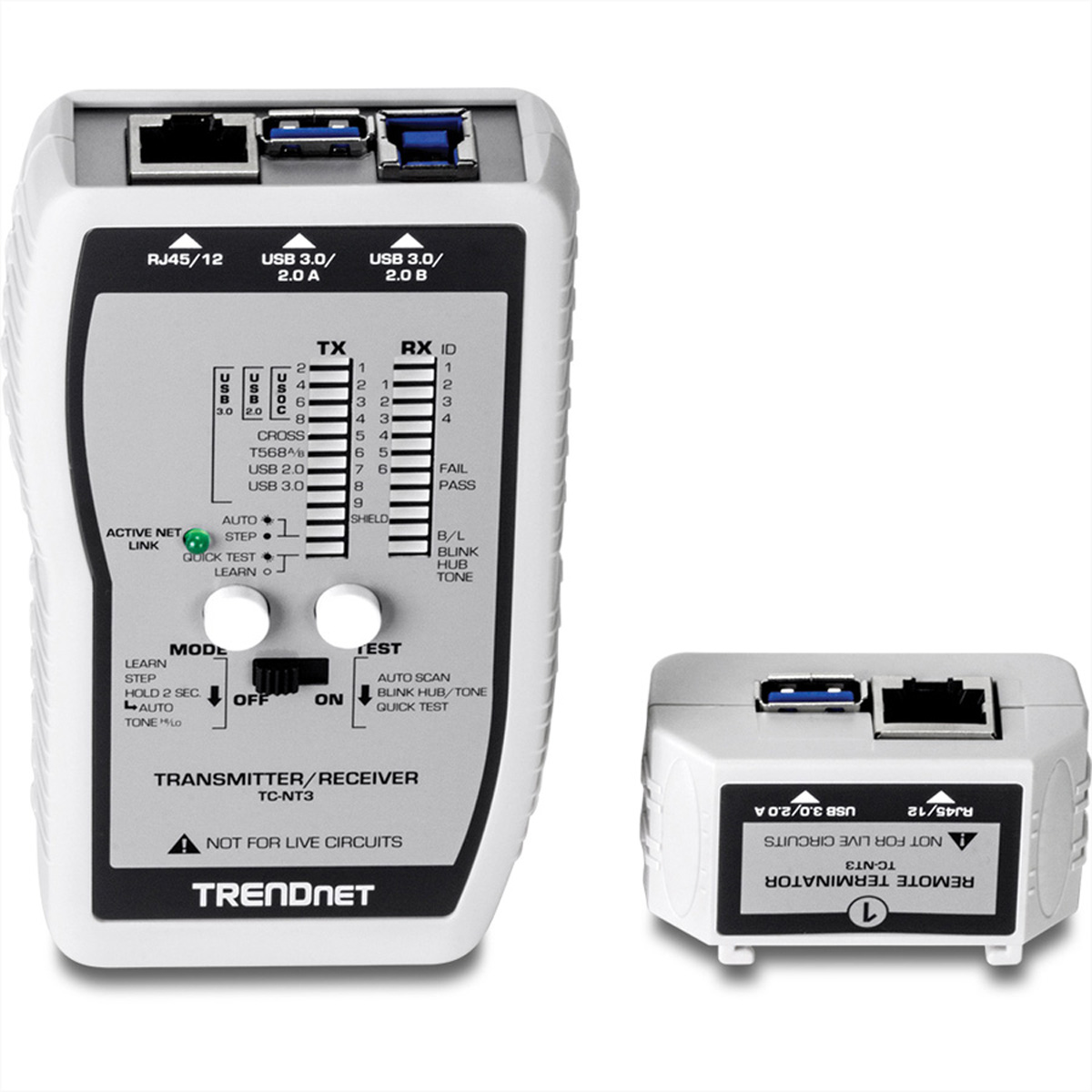 Trendnet TC-NT3 Netzwerkkabel-Tester Silber