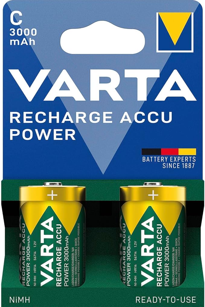 Varta VARTA Recharge Accu Power C 3000 mAh Blister 2 Baby (C)-Akku Alkali-Mangan 1.5 V 2 St.