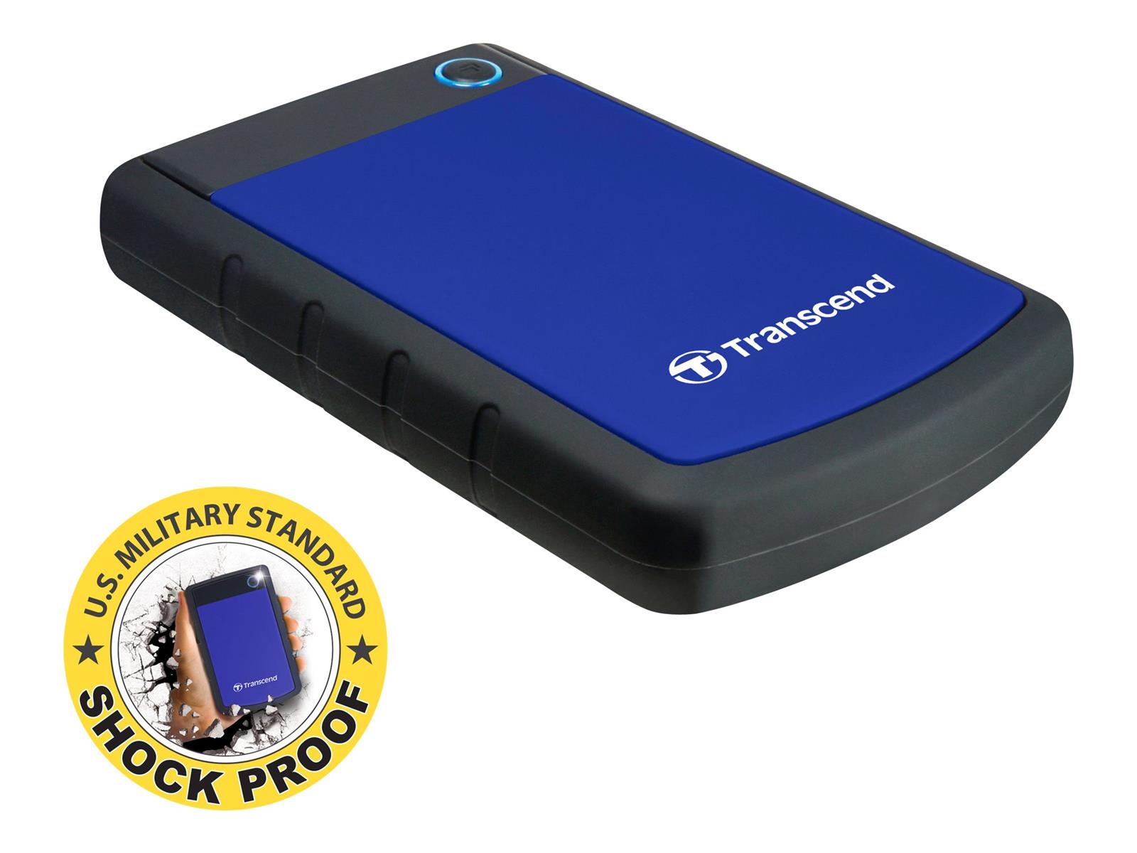 Transcend 2TB StoreJet 25H3 Externe Festplatte 2.5" Micro-USB B 3.2 Gen 1 (3.1 Gen 1) Schwarz, Blau