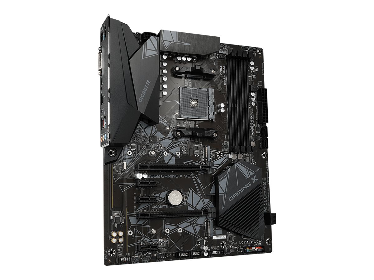 GIGABYTE B550 Gaming X V2 Mainboard – AMD Ryzen 5000 CPUs, 10+3 Phasen VRM, bis zu 4733 MHz DDR4, 1xPCIe 4.0 + 1xPCIe 3.0 M.2, 1GbE LAN, USB 3.2 Gen 2