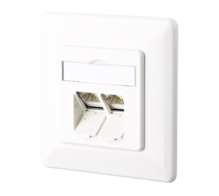 METZ CONNECT E-DAT C6A 2 Port UP reinweiß