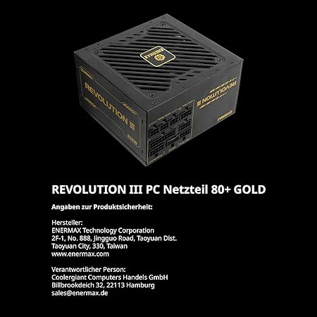 Enermax Power Supply 650W Revolution3 80+ Gold Black FULLMOD - PC-/Server Netzteil Enermax Power Supply 750W Revolution3 80+ Gold Black FULLMOD - PC-/Server Netzteil