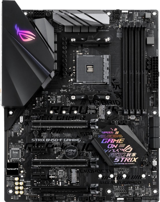 ASUS ROG STRIX B450-F GAMING - Motherboard - ATX - Socket AM4 - AMD B450 Chipsatz - USB 3.1 Gen 1, USB 3.1 Gen 2 - Gigabit LAN - Onboard-Grafik (CPU erforderlich)