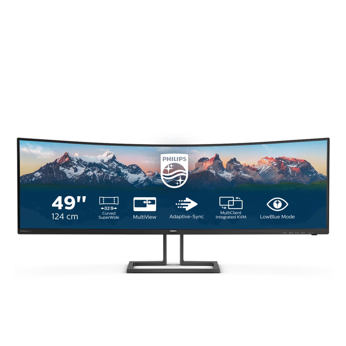Philips P-line 498P9Z - LED-Monitor - gebogen - 124.5 cm (49")