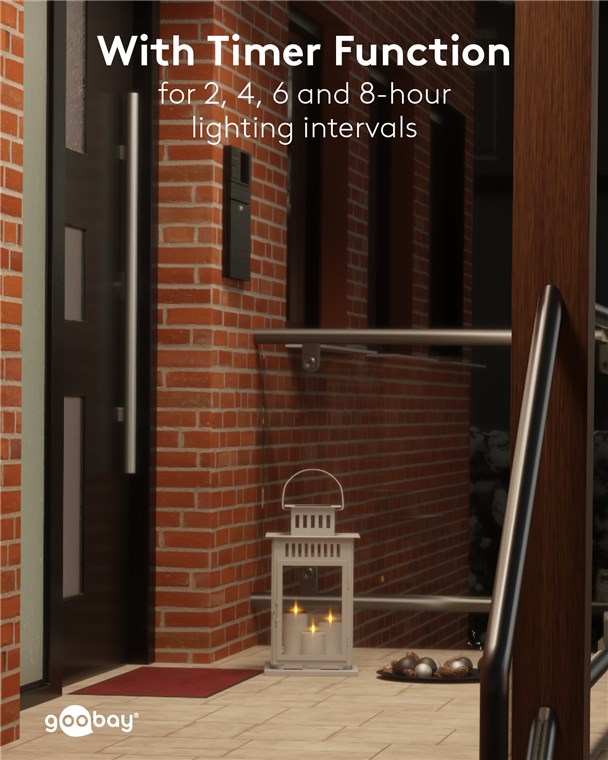 3er-Set LED-Kerzen "Outdoor" 3er-Set LED-Kerzen "Outdoor"