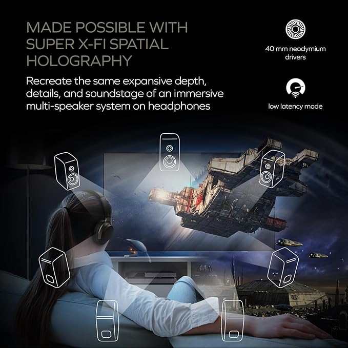 Creative Headset Zen Hybrid SXFI Over-Ear,Bluetooth5.3,schw. Creative Headset Zen Hybrid SXFI Over-Ear,Bluetooth5.3,schw.