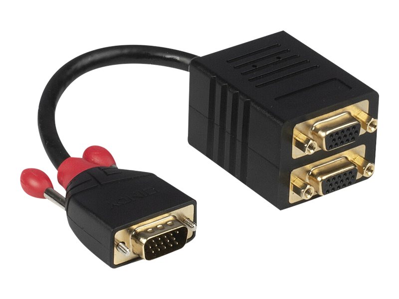 Lindy 41214 VGA-Kabel 0,18 m VGA (D-Sub) Schwarz