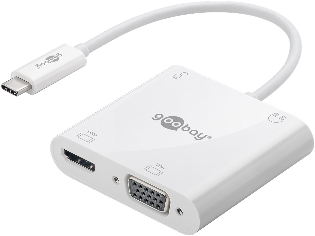 USB-C™ Multiport-Adapter auf HDMI™, VGA, Power Delivery, 100 W USB-C™ Multiport-Adapter auf HDMI™, VGA, Power Delivery, 100 W