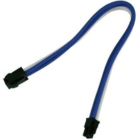 Nanoxia P4 (4-pin) - P4 (4-pin) - 0.3m - 0,3 m - Männlich/Weiblich - Gerade - Gerade - Blau - Weiß