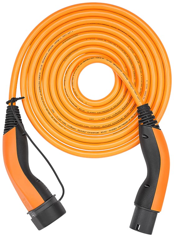 HELIX Komfort-Ladekabel Typ 2, bis zu 22 kW, 5 m, orange HELIX Komfort-Ladekabel Typ 2, bis zu 22 kW, 5 m, orange