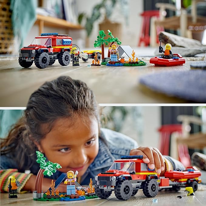 LEGO® 60412 City Feuerwehr - Feuerwehrgeländewagen mit Rettungsboot (301 Teile) LEGO® 60412 City Feuerwehr - Feuerwehrgeländewagen mit Rettungsboot (301 Teile)