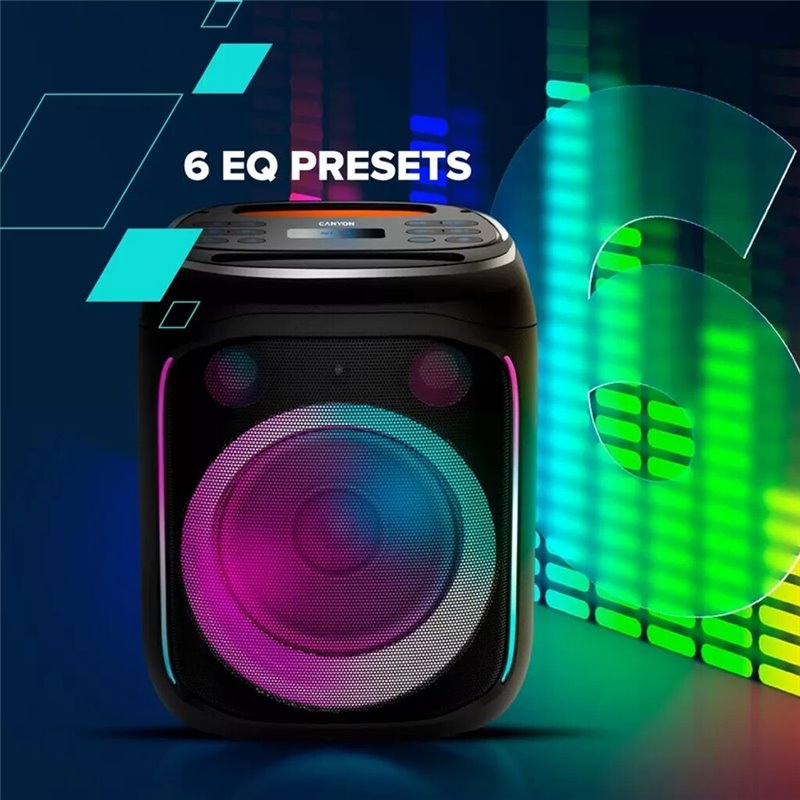 Canyon Bluetooth Speaker OnFun 5  Partybox/40W/RGB     black retail