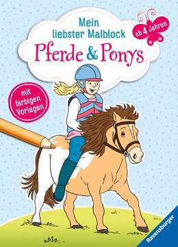 M. liebster Malblock: Pferde & Ponys
