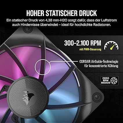 Corsair RX RGB Series iCUE LINK RX120 RGB 120mm Fan Triple Kit