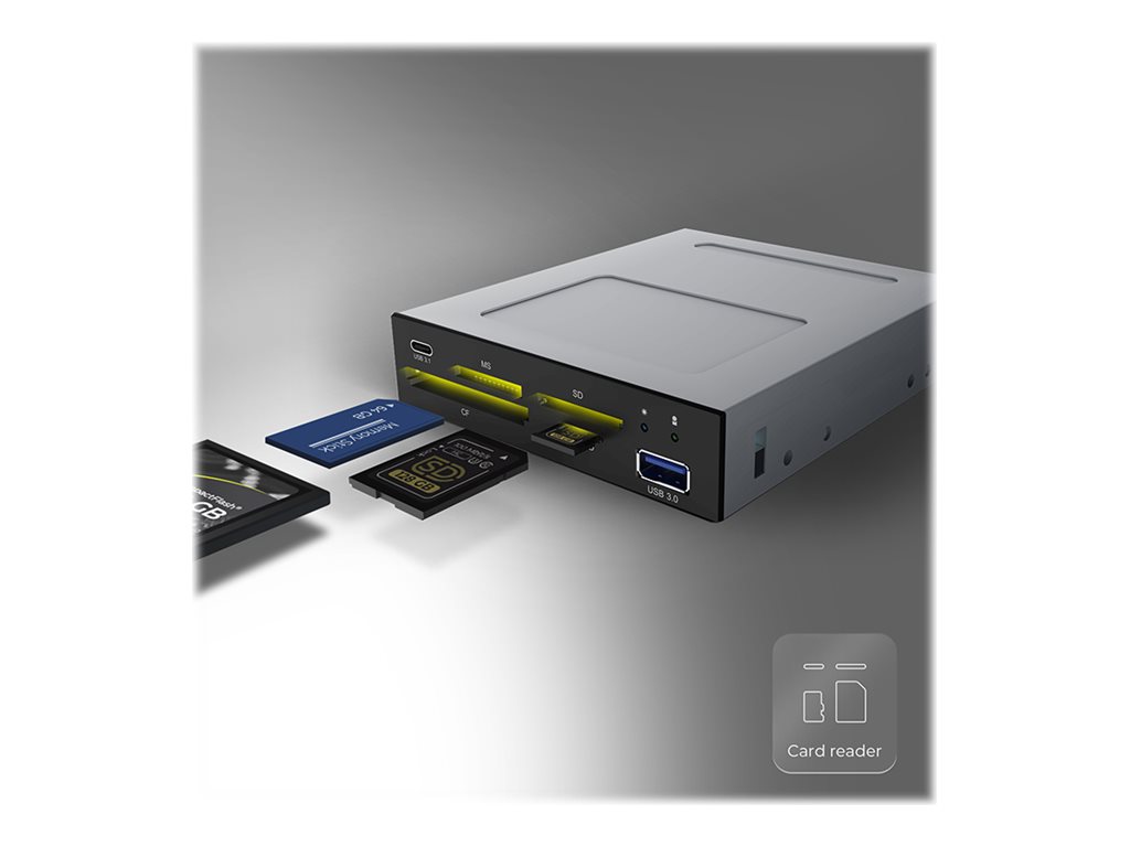 ICY BOX ICY BOX IB-865a - Kartenleser - 8,9 cm (3,5 Zoll)