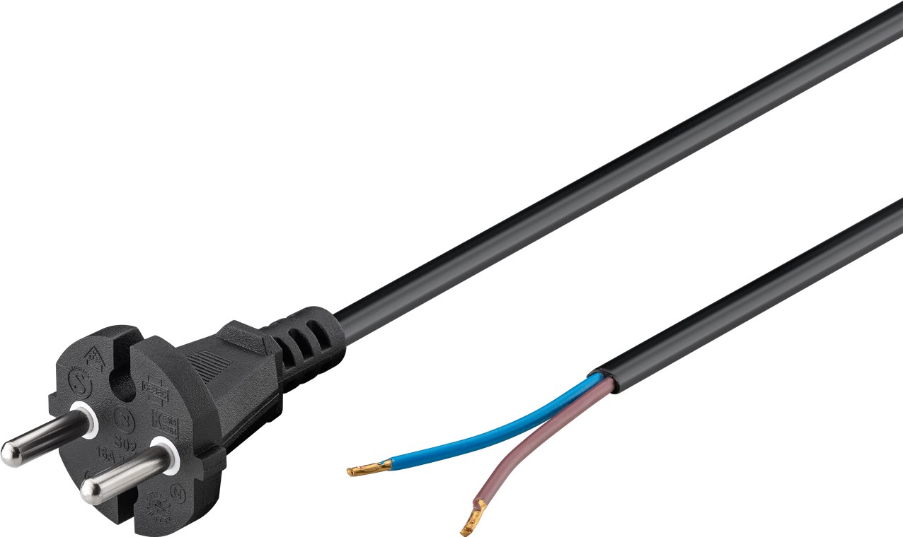 Universal Staubsauger Anschlusskabel 7,5 m, Schwarz