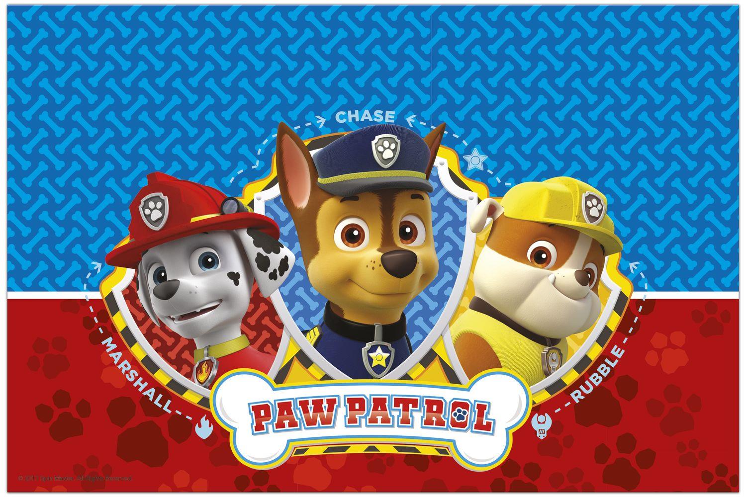 Paw Patrol - Ready For Action - 1 Plastik Tischdecke 120x180cm