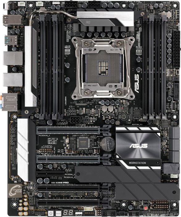 ASUS WS X299 PRO - Motherboard - ATX - LGA2066 Socket - X299 - USB 3.1 Gen 1, USB-C Gen2, USB 3.1 Gen 2 - 2 x Gigabit LAN - HD Audio (8-Kanal) ASUS WS X299 PRO - Motherboard - ATX - LGA2066 Socket - X299 - USB 3.1 Gen 1, USB-C Gen2, USB 3.1 Gen 2 - 2 x Gigabit LAN - HD Audio (8-Kanal)