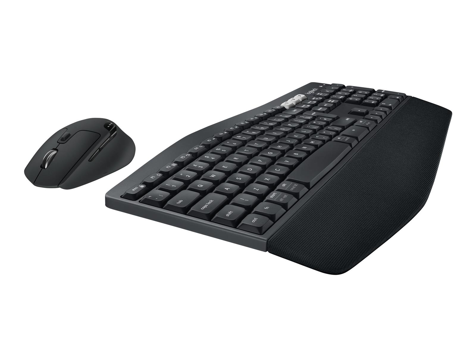 Logitech 920-008221 Tastatur Maus enthalten Universal RF Wireless + Bluetooth QWERTZ Deutsch Schwarz