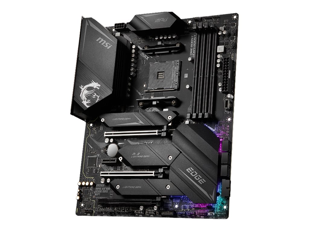 MSI MPG X570S EDGE MAX WIFI - Motherboard - ATX - Socket AM4 - AMD X570 Chipsatz - USB-C Gen2, USB 3.2 Gen 1, USB 3.2 Gen 2 - 2.5 Gigabit LAN, Wi-Fi, Bluetooth - Onboard-Grafik (CPU erforderlich)