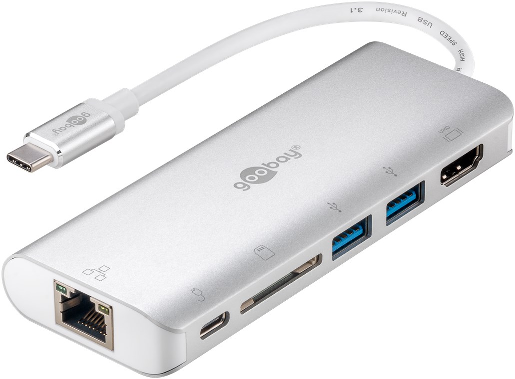 Wentronic goobay - Dockingstation - USB-C - HDMI - 10Mb Wentronic goobay - Dockingstation - USB-C - HDMI - 10Mb