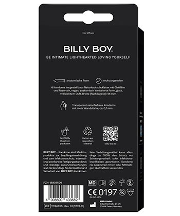 BILLY BOY Kondome Sicheres Gefühl 6er