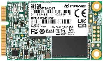 Transcend 220S 128 GB mSATA Serial ATA III 3D NAND