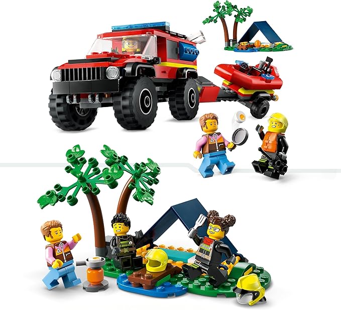 LEGO® 60412 City Feuerwehr - Feuerwehrgeländewagen mit Rettungsboot (301 Teile) LEGO® 60412 City Feuerwehr - Feuerwehrgeländewagen mit Rettungsboot (301 Teile)