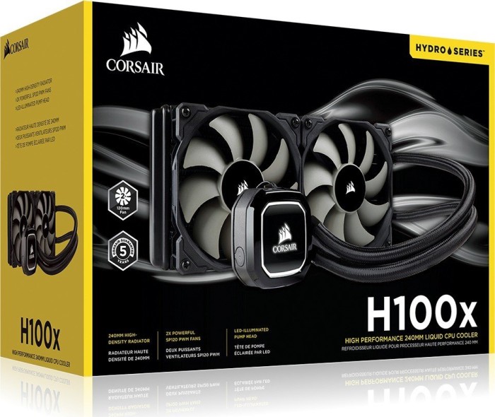 Corsair Hydro Series H100x High Performance Liquid CPU Cooler - Prozessor-Flüssigkeitskühlsystem - (für: LGA1156, AM2, AM3, LGA1155, LGA2011, LGA1150, LGA1151, AM4, LGA2066, LGA1200) Corsair Hydro Series H100x High Performance Liquid CPU Cooler - Prozessor-Flüssigkeitskühlsystem - (für: LGA1156, AM2, AM3, LGA1155, LGA2011, LGA1150, LGA1151, AM4, LGA2066, LGA1200)