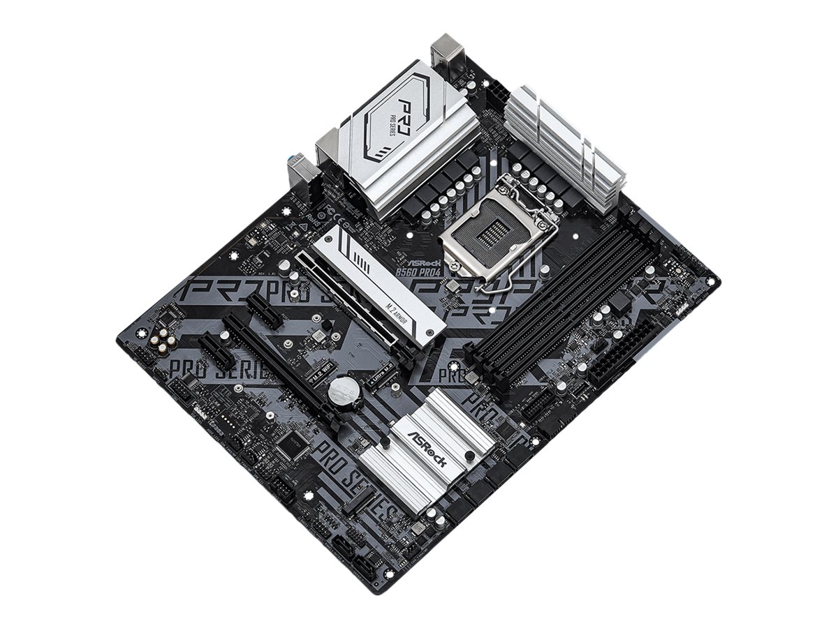 ASRock B560 Pro4 - Motherboard - ATX - LGA1200-Sockel - B560 Chipsatz - USB-C Gen1, USB 3.2 Gen 1 - Gigabit LAN - Onboard-Grafik (CPU erforderlich)