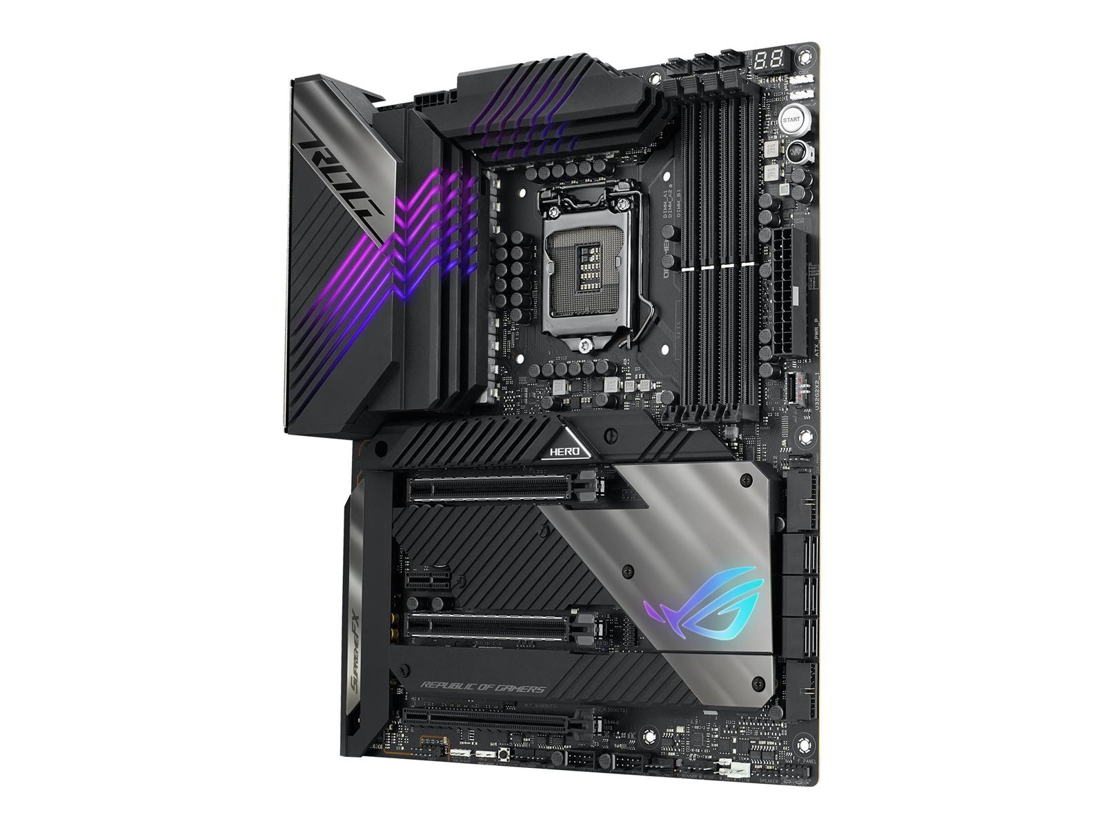 ASUS ROG MAXIMUS XIII HERO - Motherboard - ATX - LGA1200-Sockel - Z590 Chipsatz - USB-C Gen2, USB 3.2 Gen 1, USB 3.2 Gen 2, USB-C Gen 2x2 - Wi-Fi, Bluetooth, 2 x 2.5 Gigabit LAN - Onboard-Grafik (CPU erforderlich) ASUS ROG MAXIMUS XIII HERO - Motherboard - ATX - LGA1200-Sockel - Z590 Chipsatz - USB-C Gen2, USB 3.2 Gen 1, USB 3.2 Gen 2, USB-C Gen 2x2 - Wi-Fi, Bluetooth, 2 x 2.5 Gigabit LAN - Onboard-Grafik (CPU erforderlich)