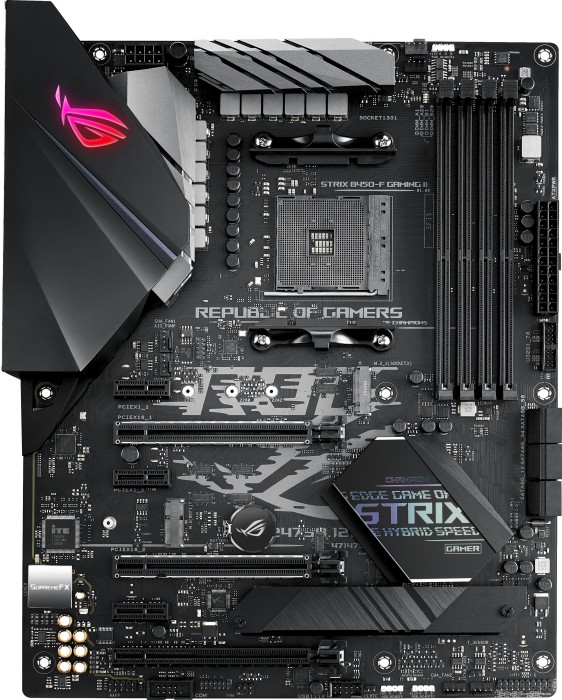 ASUS ROG STRIX B450-F GAMING II - Motherboard - ATX - Socket AM4 - AMD B450 Chipsatz - USB-C Gen1, USB 3.2 Gen 1, USB 3.2 Gen 2 - Gigabit LAN - Onboard-Grafik (CPU erforderlich)