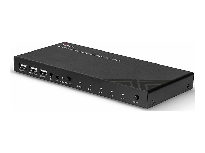 Lindy 32810 Tastatur/Video/Maus (KVM)-Switch Schwarz