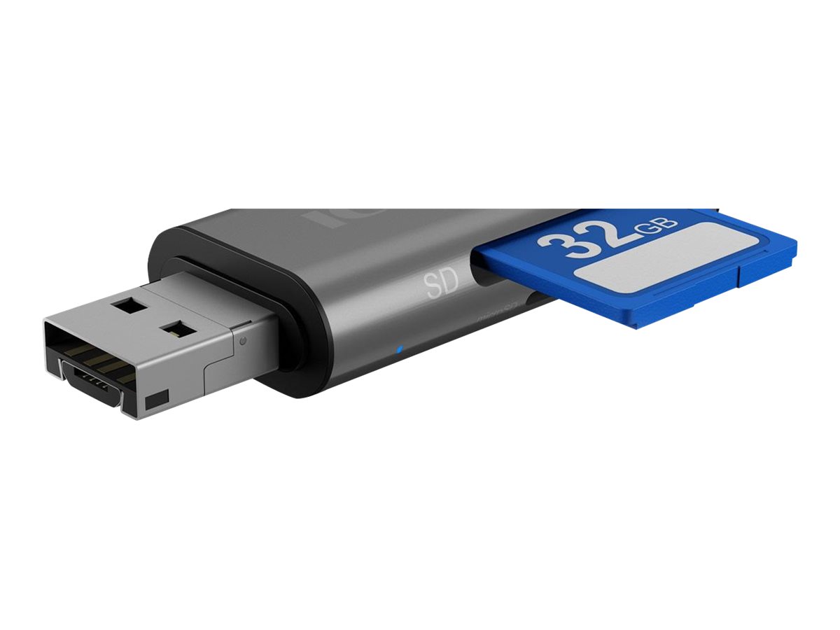 ICY BOX IB-CR201-C3 Kartenleser USB 3.2 Gen 1 (3.1 Gen 1) Type-C Anthrazit