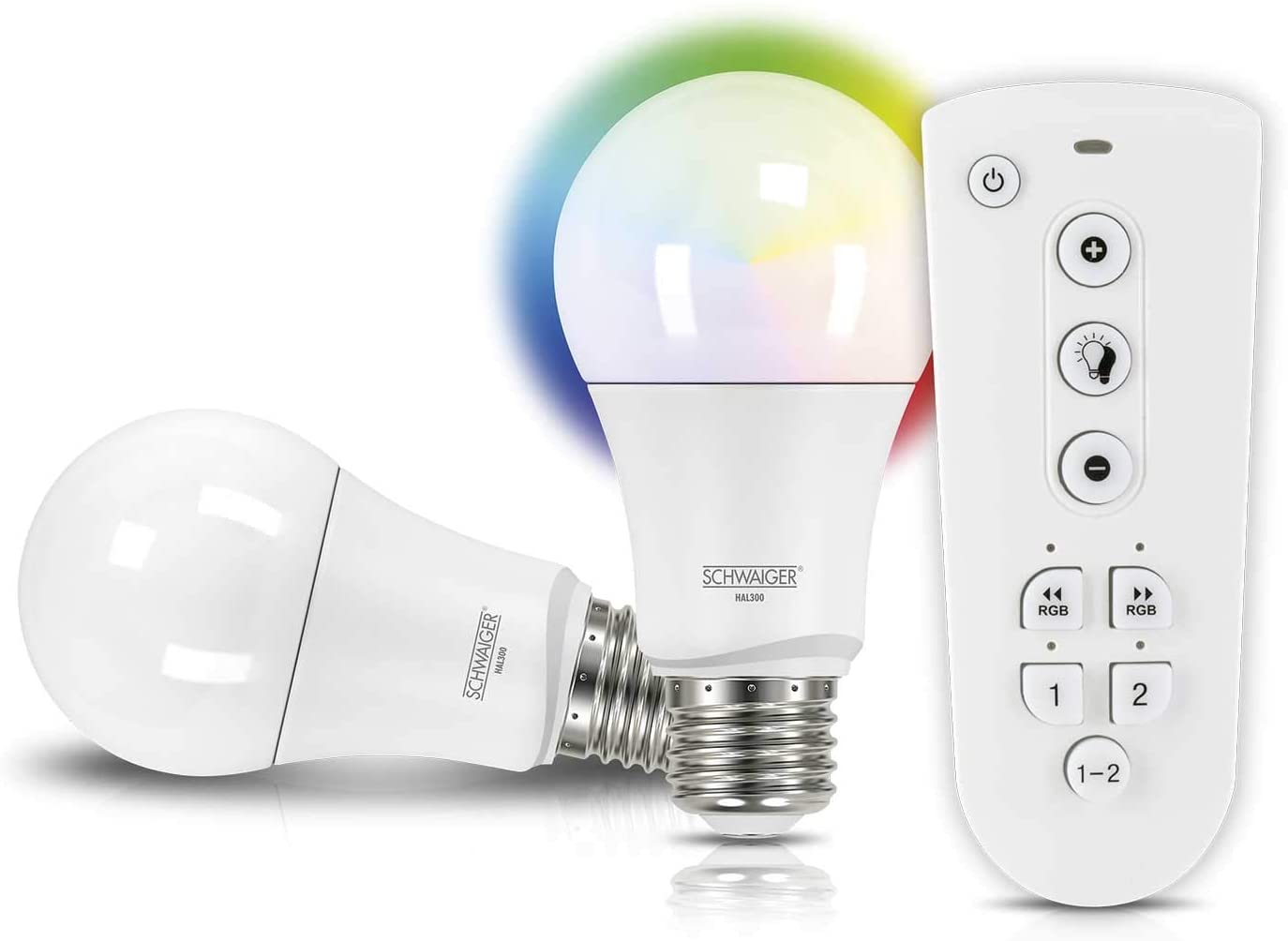Schwaiger HALSET300 - Intelligente Glühbirne - Weiß - ZigBee - LED - E27 - Blau - Grün - Rot