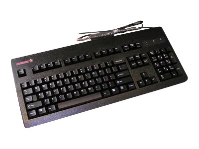 CHERRY G80-3000 Blaue SWITCH Kabelgebundene Tastatur, Schwarz, USB/PS2 (QWERTZ - DE)