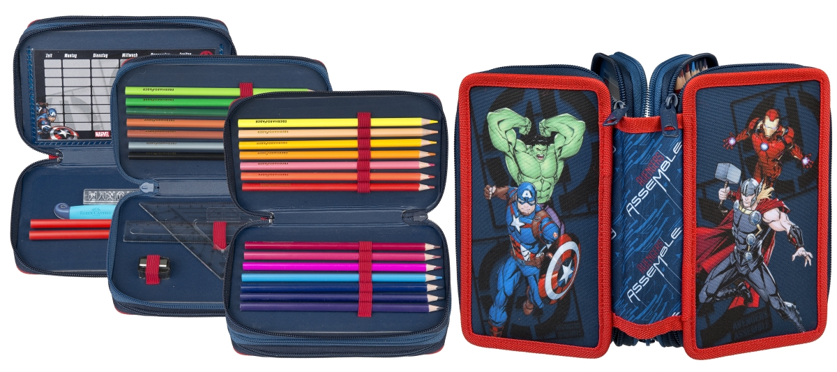 Avengers - Tripledecker, gefülltes Schüleretui