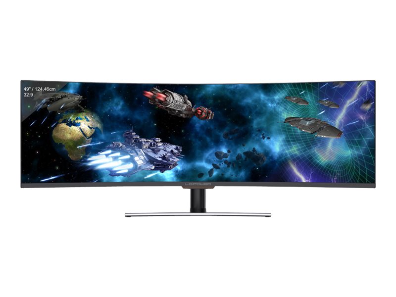 LC-Power LC-M49-DFHD-144-C-Q LED display 124,5 cm (49") 3840 x 1080 Pixel UltraWide Full HD QLED Schwarz