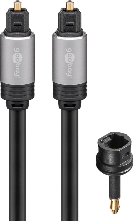 Toslink-Kabel mit Metallsteckern Toslink-Kabel mit Metallsteckern