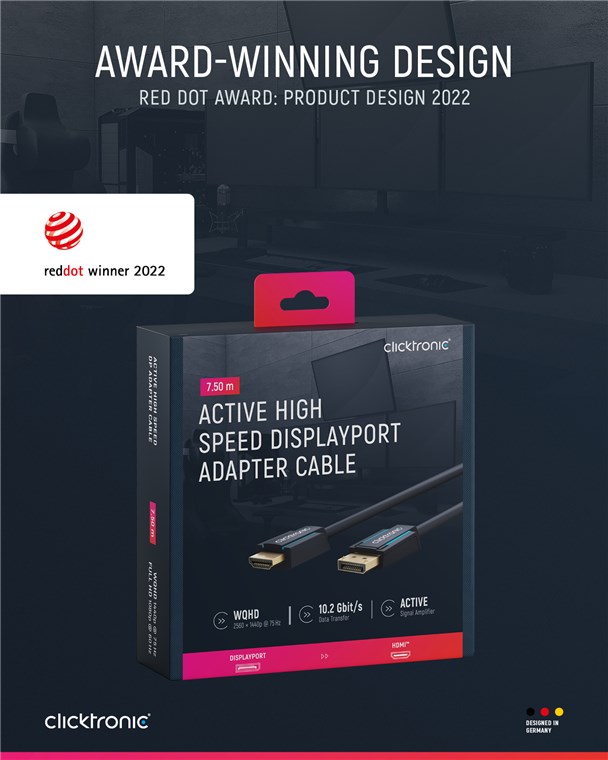 Aktives DisplayPort™-auf-HDMI™-Adapterkabel (Full HD) Aktives DisplayPort™-auf-HDMI™-Adapterkabel (Full HD)