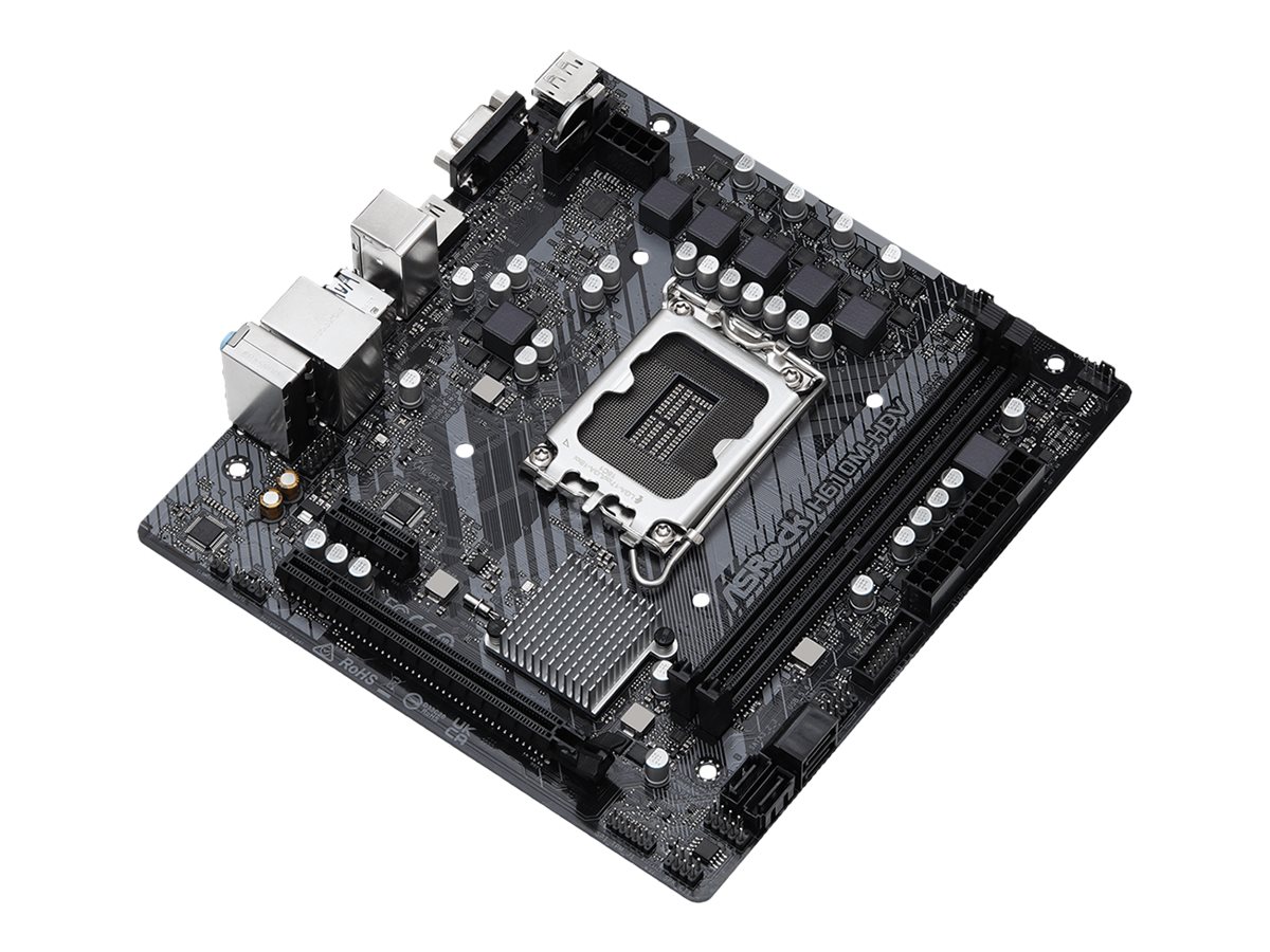 ASRock H610M-HDV - Motherboard - micro ATX - LGA1700-Sockel - H610 Chipsatz - USB 3.2 Gen 1 - Gigabit LAN - Onboard-Grafik (CPU erforderlich)