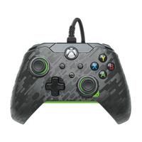 PDP 049-012-CMGG Gaming-Controller Karbon, Grün USB Gamepad Analog / Digital PC, Xbox One, Xbox One X, Xbox Series S, Xbox Series X